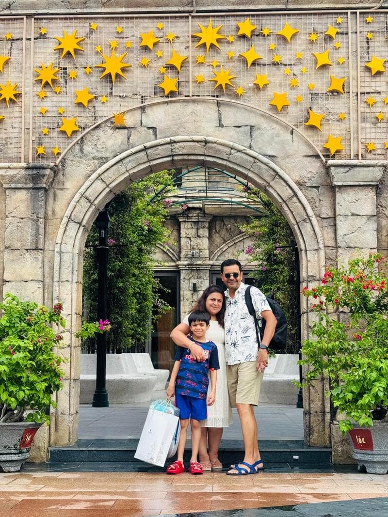 Ms. Deepti and family in Vietnam
